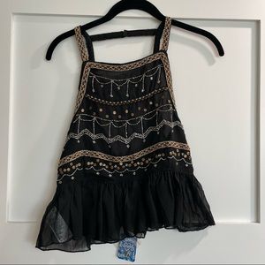 NWT Free People Embellished Tank Top